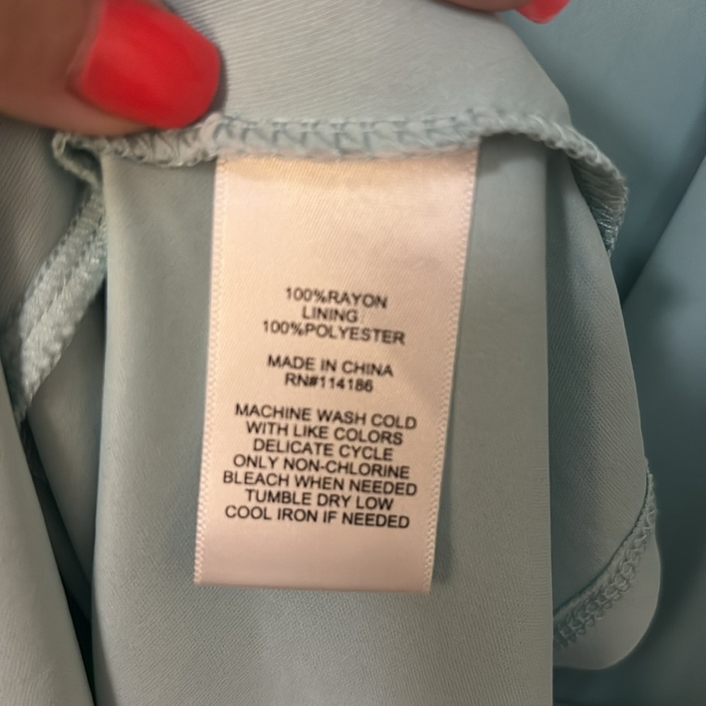 FRYE AND CO. Teal Ruffle Sleeve Dress w/slip NWOT - Picture 10 of 12